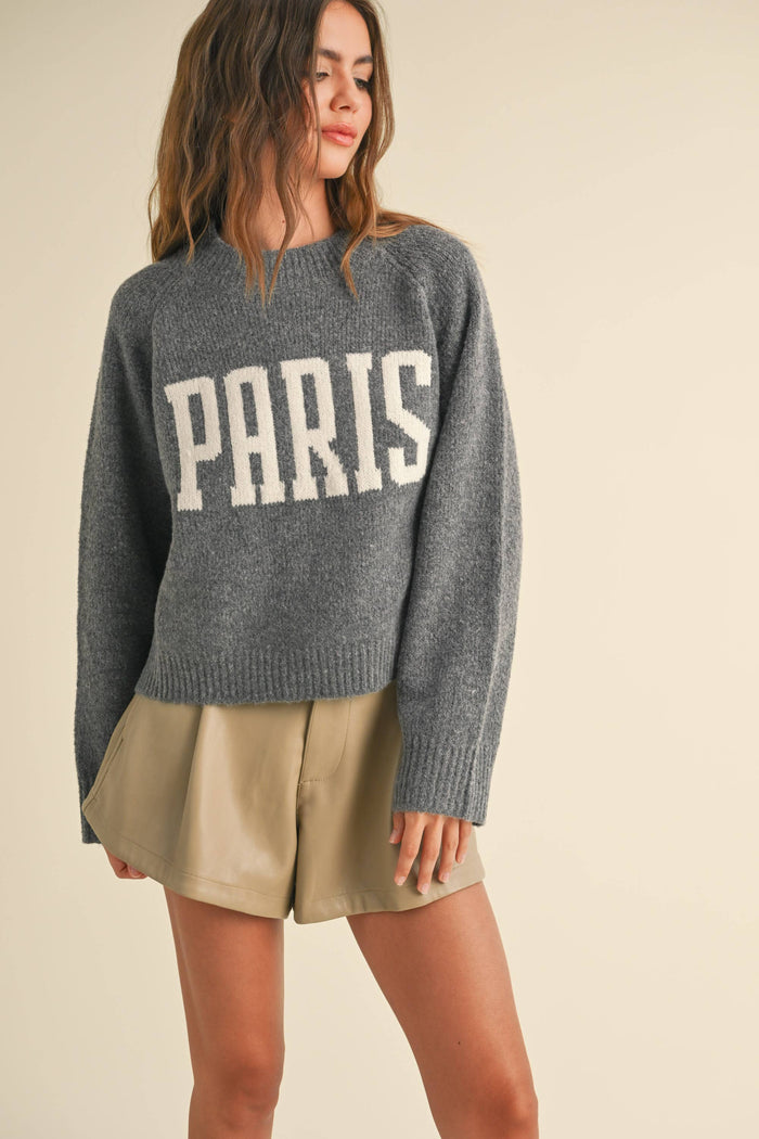 GREY PARIS SWEATER