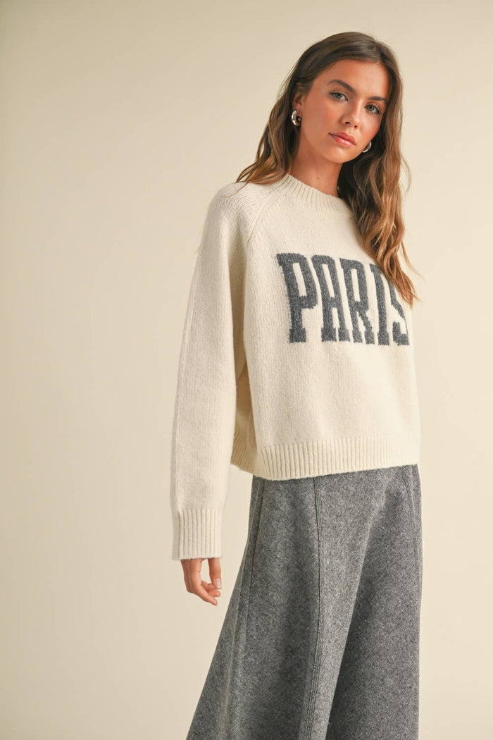 GREY PARIS SWEATER