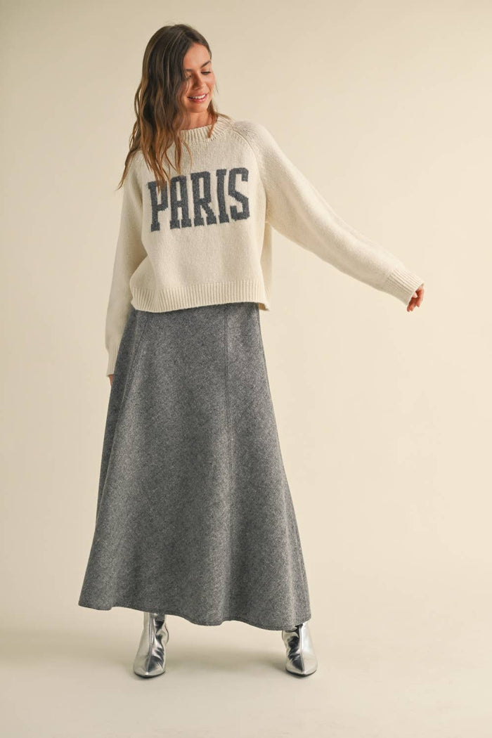 GREY PARIS SWEATER