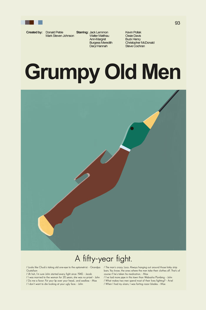 Grumpy Old Men - The Green Hornet | 12"x18" or 18"x24" Print Only