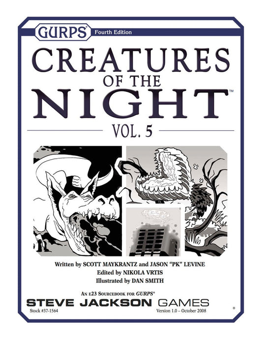GURPS Creatures of the Night, Vol. 5