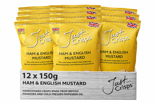 Ham & English Mustard Crisps 150g (Case of 12)