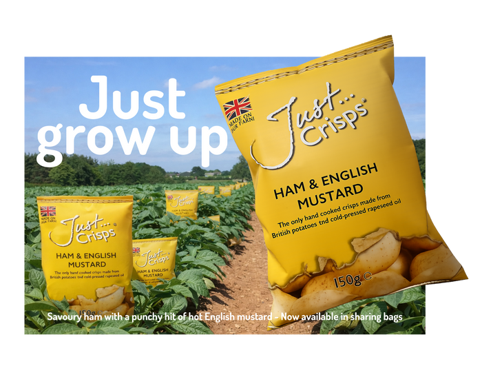 Ham & English Mustard Crisps 150g (Case of 12)