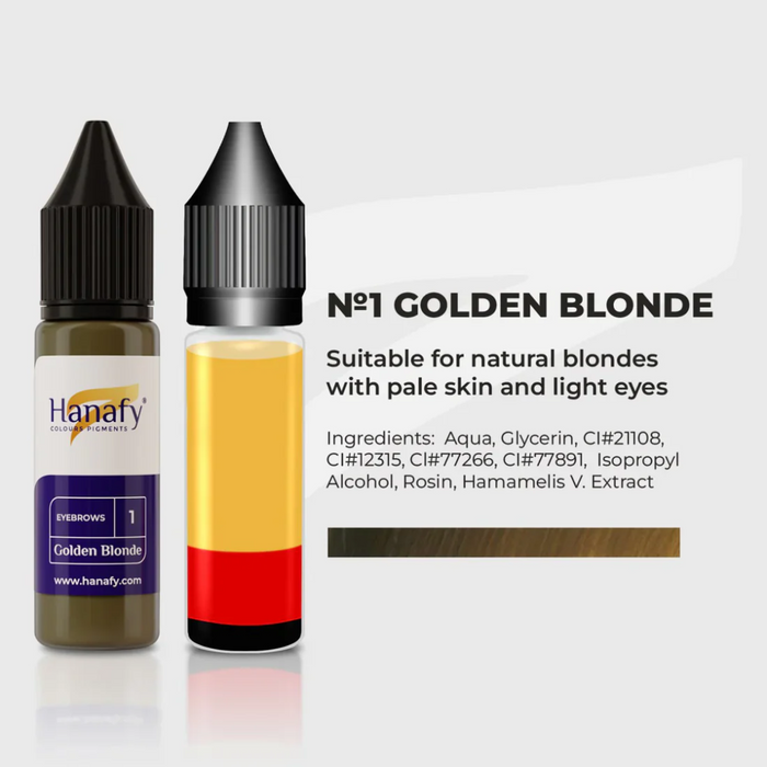 Hanafy - Brow Pigment - N1 Golden Blonde, 15ml