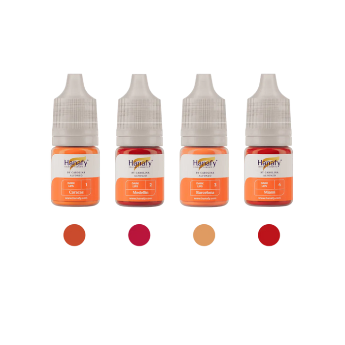 Hanafy - DARK LIPS Pigment Mini Set, 4 x 5ml