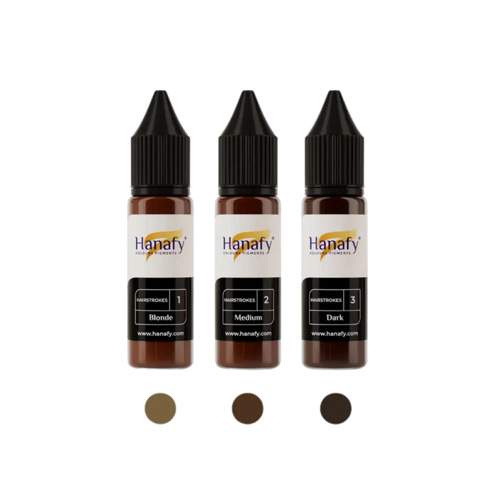 Hanafy - HAIRSTROKES Pigment Set, 3 x 15ml