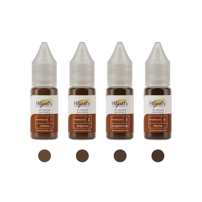 Hanafy - HYPERREALISM Brow Pigment Set, 4 x 10ml