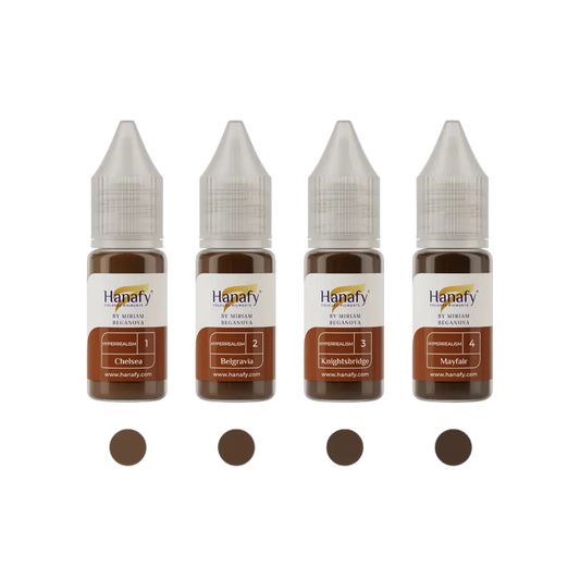 Hanafy - HYPERREALISM Brow Pigment Set, 4 x 10ml