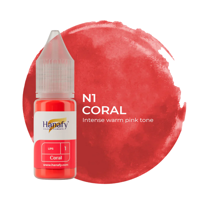 Hanafy - LIP Pigment - N1 Coral, 10ml