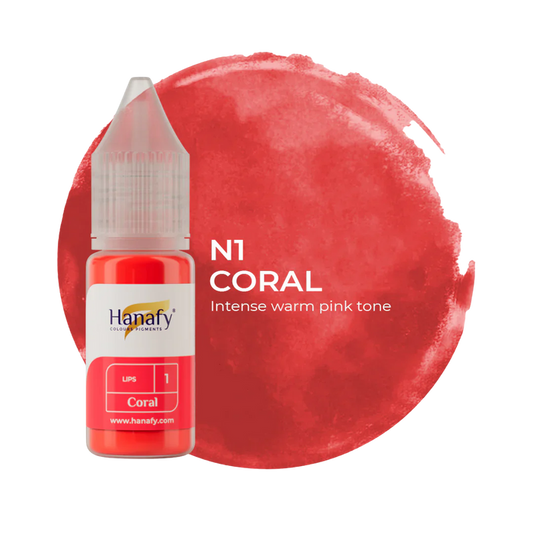 Hanafy - LIP Pigment - N1 Coral, 10ml