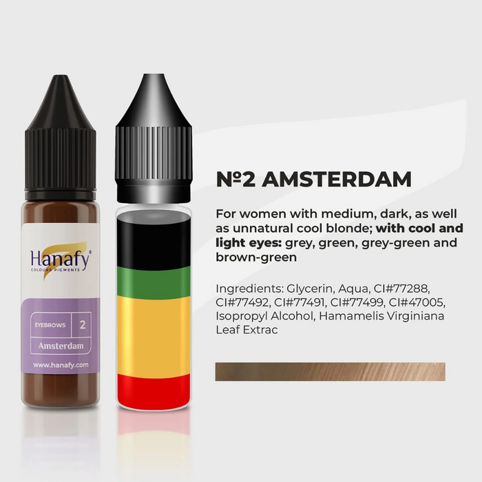 Hanafy - MINERAL Brow Pigment - Amsterdam, 15ml