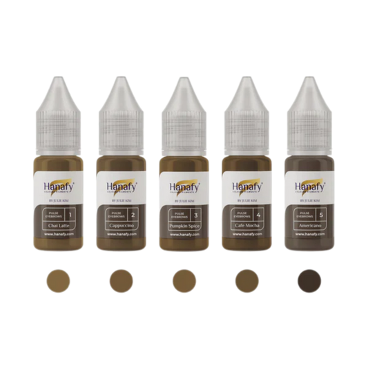 Hanafy - PULSE Brow Pigment Set, 5 x 10ml