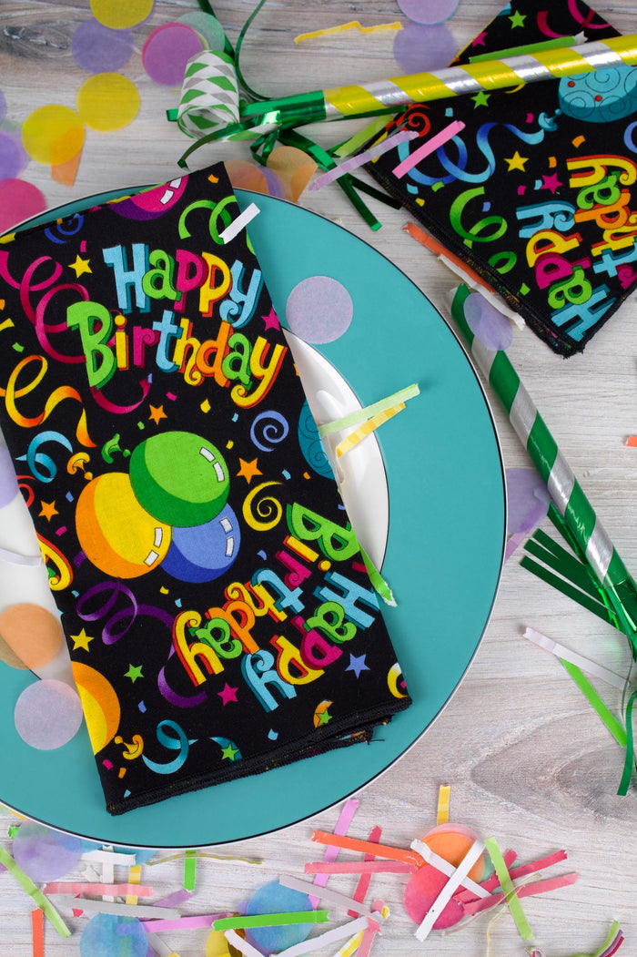 Happy Birthday Ballons Napkins