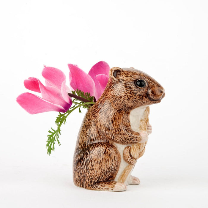 Harvest Mouse Bud Vase - Side