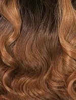 SENSATIONNEL Butta Lace Unit 6 wig medium brown wavy hair with warm highlights natural voluminous texture for everyday wear