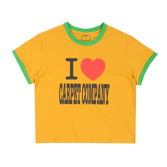 Hearts Girls T-Shirt - Yellow