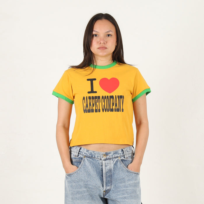 Hearts Girls T-Shirt - Yellow