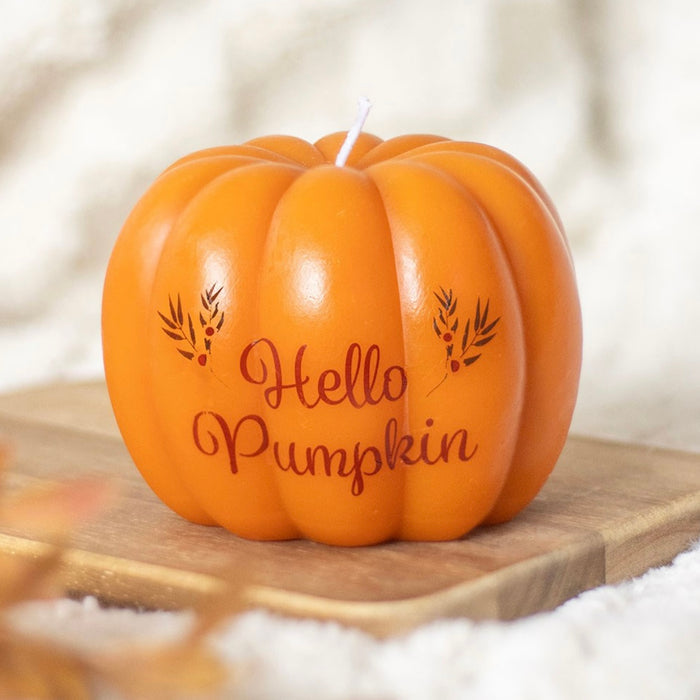 Hello Autumn Pumpkin Candle