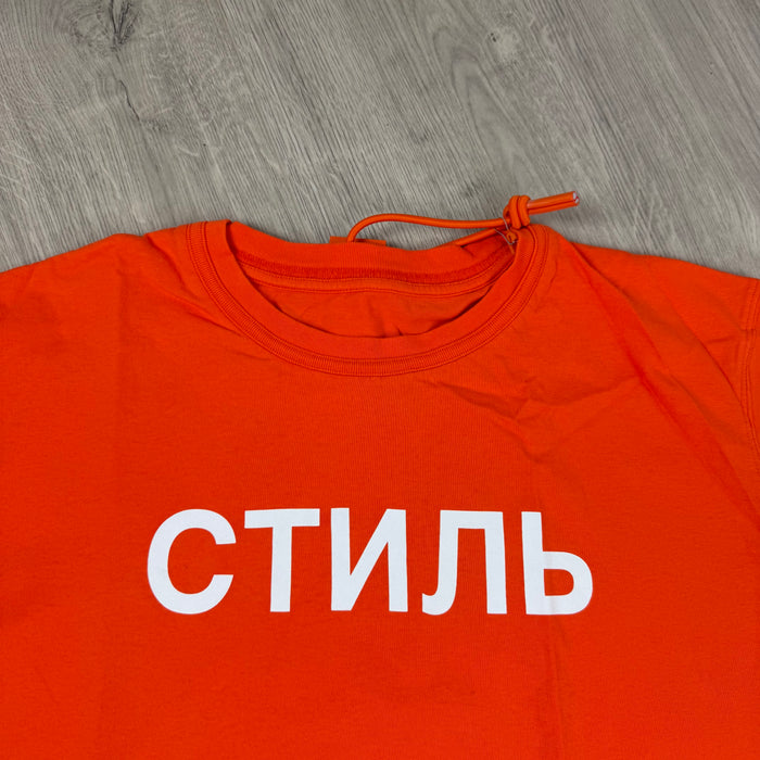 Heron Preston Initials T-Shirt - Orange