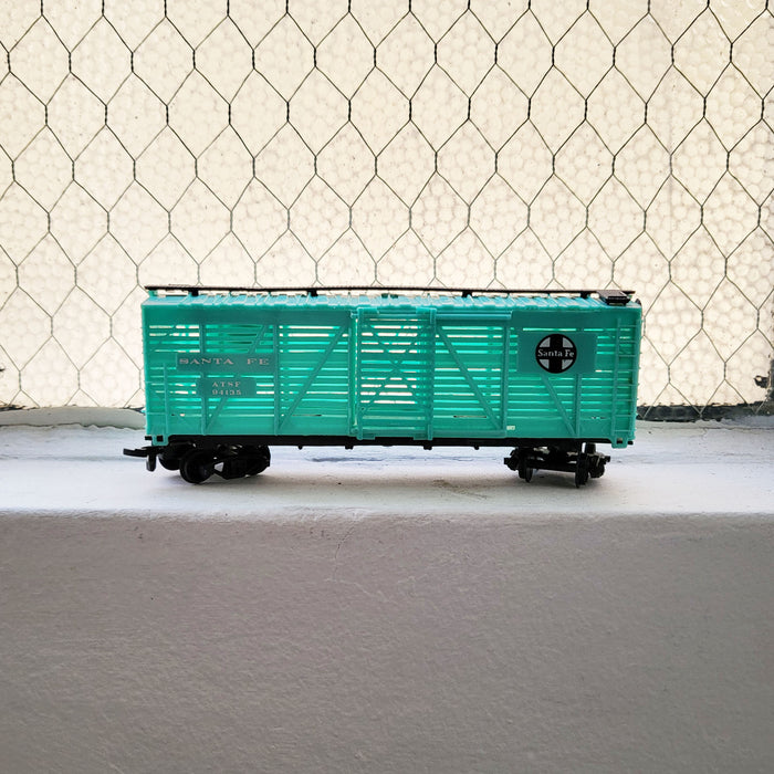 HO model toy 'Santa Fe 04138' train boxcar for graffiti writer gifts and train enthusiasts.