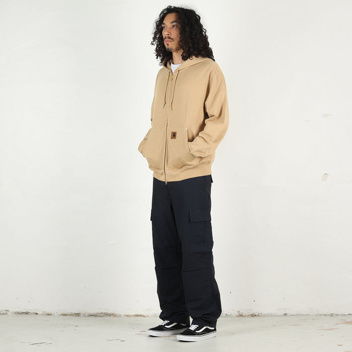 Hooded Eldon Sweat Jacket - Dusty H Brown
