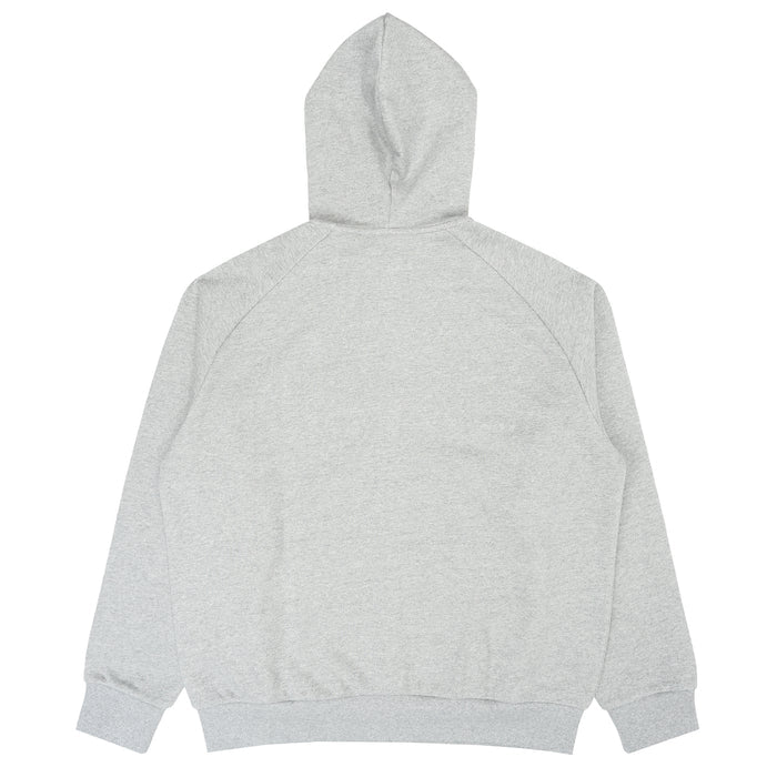 Hooded Square Label Jacket - Grey Heather