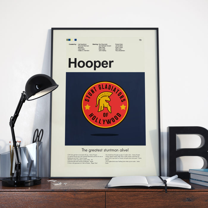 Hooper - Stunt Gladiators of Hollywood Insignia | 12"x18" or 18"x24" Print only