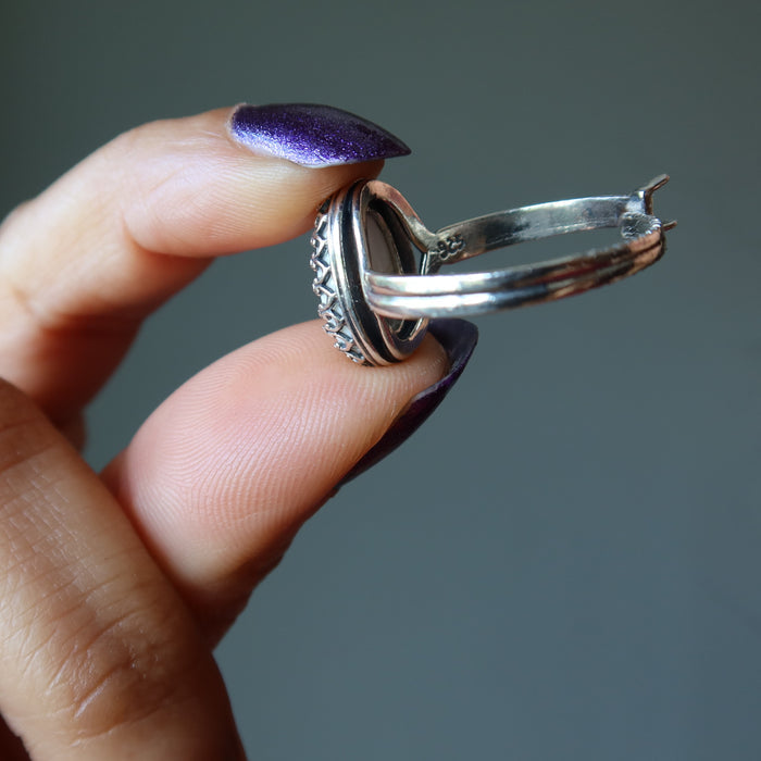 sterling silver howlite ring