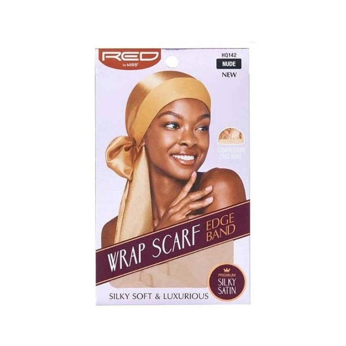 [#Hq142] Wrap Scarf Edge Band 40" [Nude]