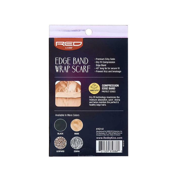 [#Hq142] Wrap Scarf Edge Band 40" [Nude]