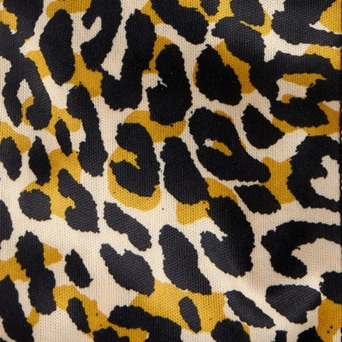 #Hsfp05  [Leopard] Silky Satin Wrap Scarf 60"X16"