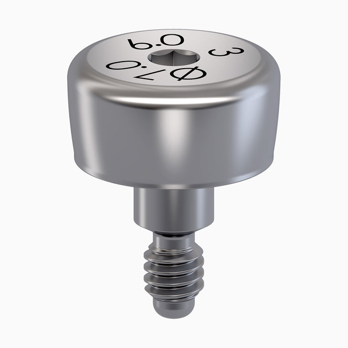 I-HEXMRT™ Internal Hex Healing Abutment, 6.0 x 3.0 mm Cuff 7.0