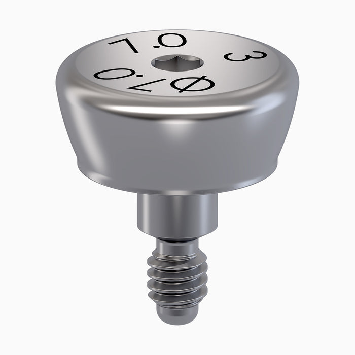 I-HEXMRT™ Internal Hex Healing Abutment, 7.0 x 3.0 mm Cuff 7.0