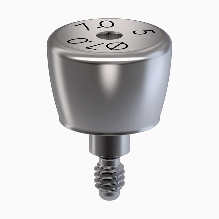 I-HEXMRT™ Internal Hex Healing Abutment, 7.0 x 5.0 mm Cuff 7.0