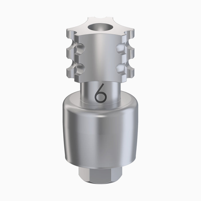 I-HEXMRT™ Internal Hex Impression Coping, UWD, Open Tray, Contour, Ø7.0, F6.0 mm