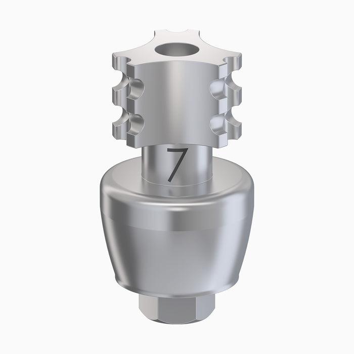 I-HEXMRT™ Internal Hex Impression Coping, UWD, Open Tray, Contour, Ø7.0, F7.0 mm