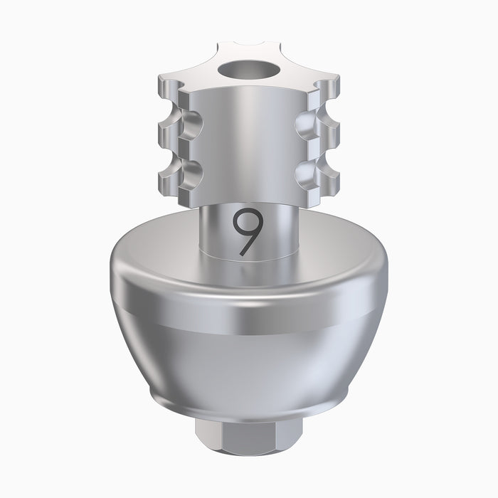 I-HEXMRT™ Internal Hex Impression Coping, UWD, Open Tray, Contour, Ø8.0/9.0, F9.0 mm