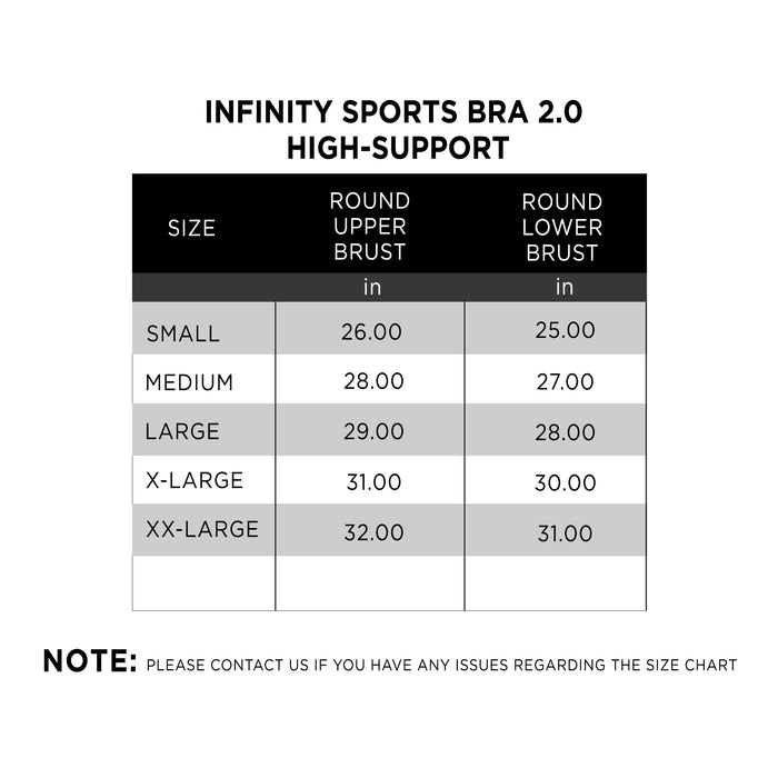 Infinity Sports Bra 2.0 High-Support - IRONGEAR Fitness