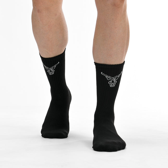 IRONGEAR Outline Crew Socks 2 Pack - IRONGEAR Fitness