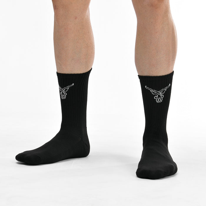 IRONGEAR Outline Crew Socks 2 Pack - IRONGEAR Fitness