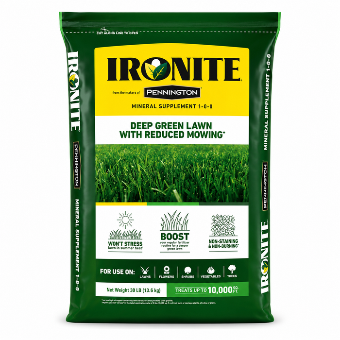 Ironite Mineral Supplement 1-0-0 Fertilizer | Deep Green Lawn Color - Seed World