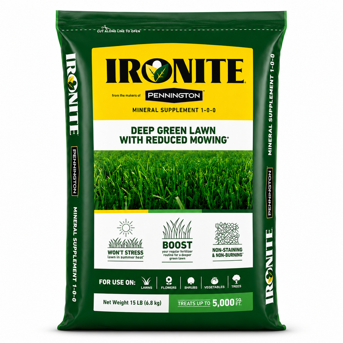 Ironite Mineral Supplement 1-0-0 Fertilizer | Deep Green Lawn Color - Seed World