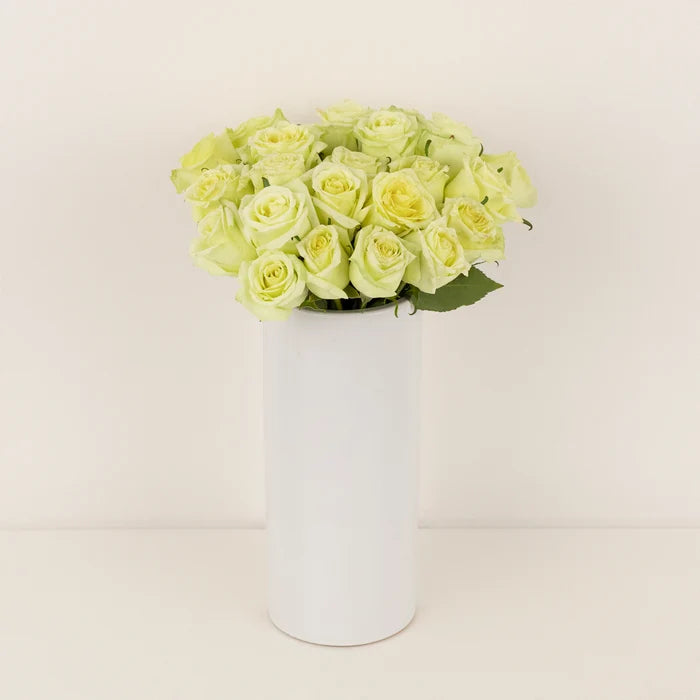 Jade Green Rose Vase - Image