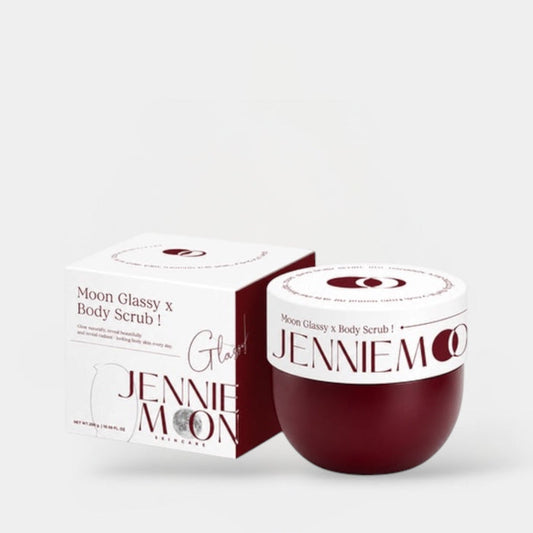 Jennie Moon Glassy x Body Scrub 300g مقشر الجسم جيني مون غلاسي - Princess Cosmetics Qatar