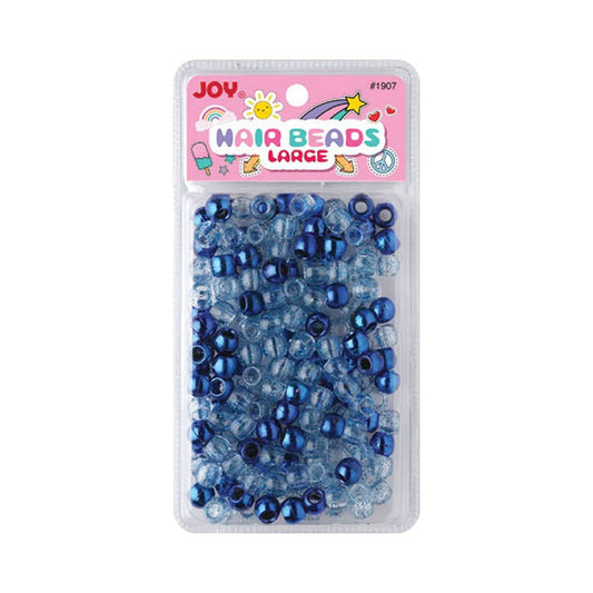 Joy #01907 Large Beads 240ct [Blue Metallic & Glitter]