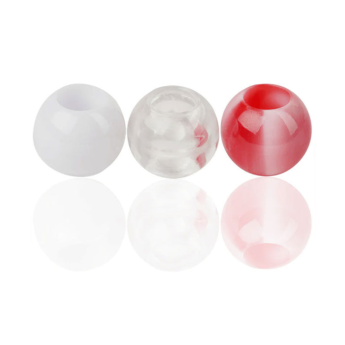 Joy #01914 Round Beads X Large [Red 2 Tone Mix]