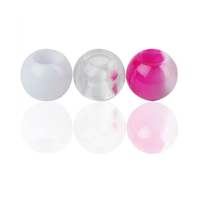 Joy #01915 Round Beads X Large [Pink Two Tone Mix]