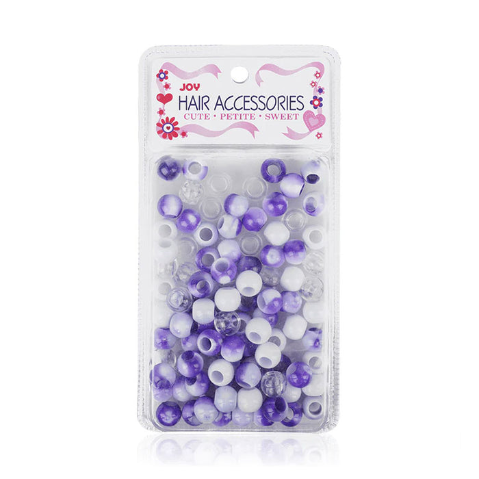 Joy #01916 Round Beads X Large [Purple 2 Tone Mix]