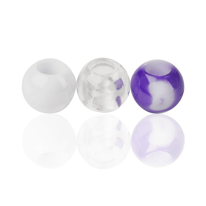 Joy #01916 Round Beads X Large [Purple 2 Tone Mix]