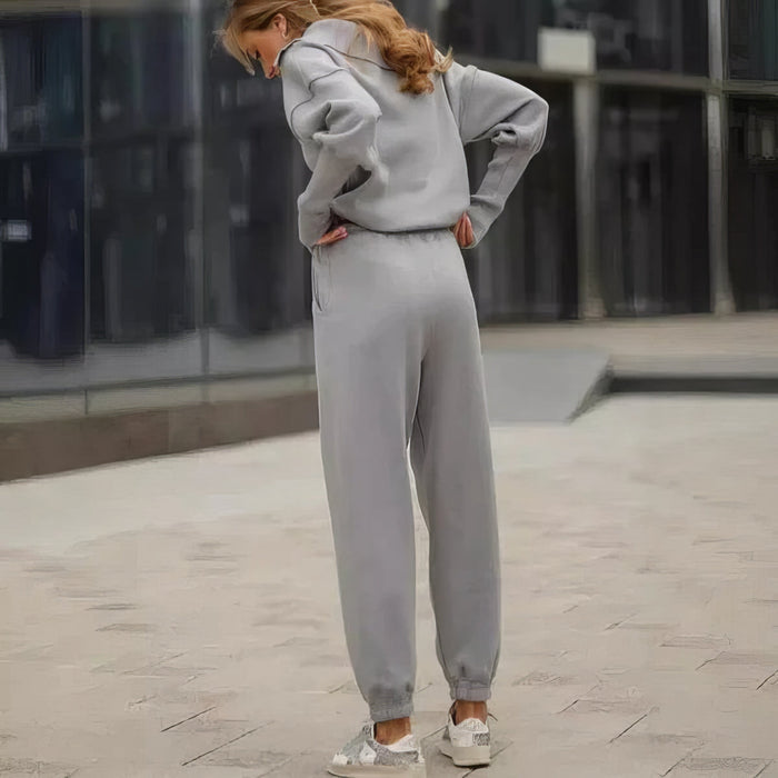 Juliet relaxed two-piece lounge set shown in a neutral solid color